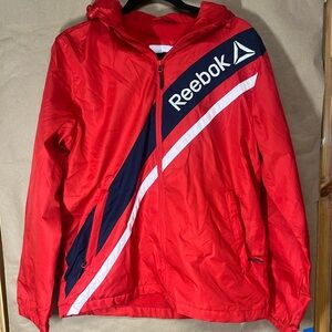 Men’s Reebok windbreaker size M fleece lined